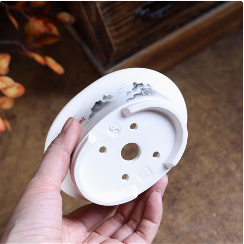Porcelain White Oval Bonsai Po - đánh giá và giá Bonsai Garden Table