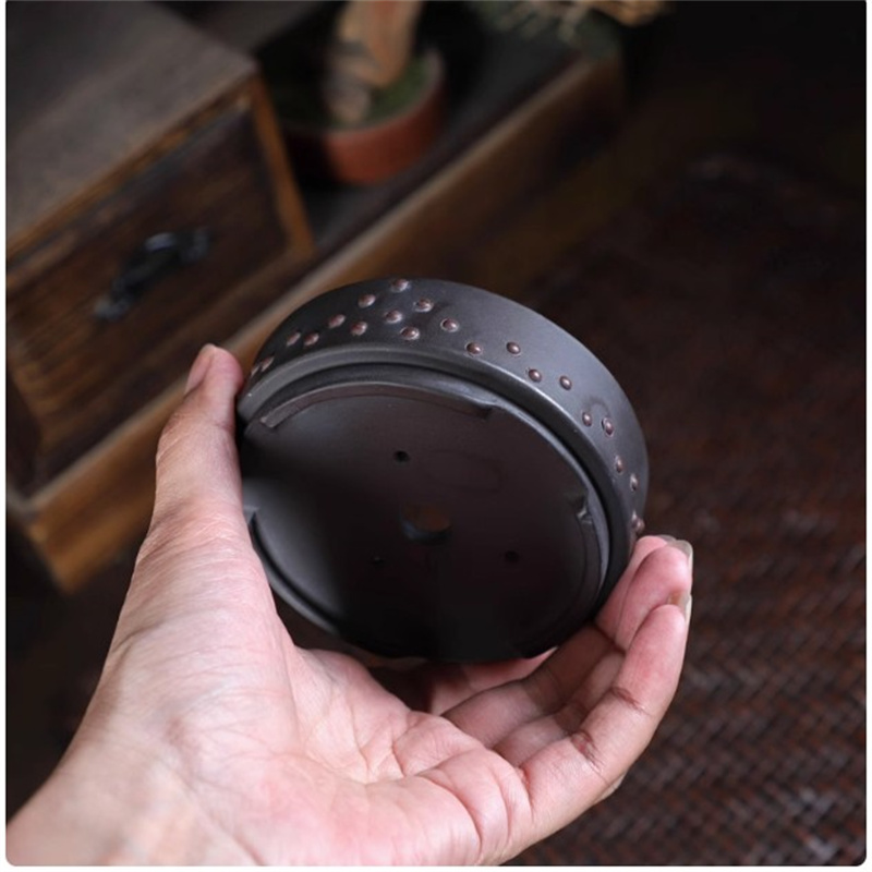 Ceramic Round Bonsai Pot, Drum - đánh giá và giá Bonsai Garden Table