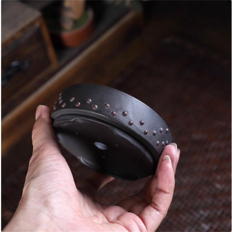 Ceramic Round Bonsai Pot, Drum - đánh giá và giá Bonsai Garden Table