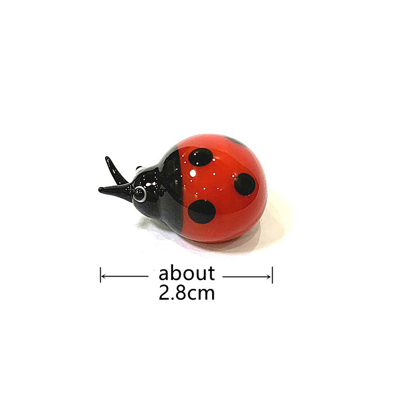 Colorful Mini Glass Ladybug Fi - đánh giá và giá Bonsai Garden Table