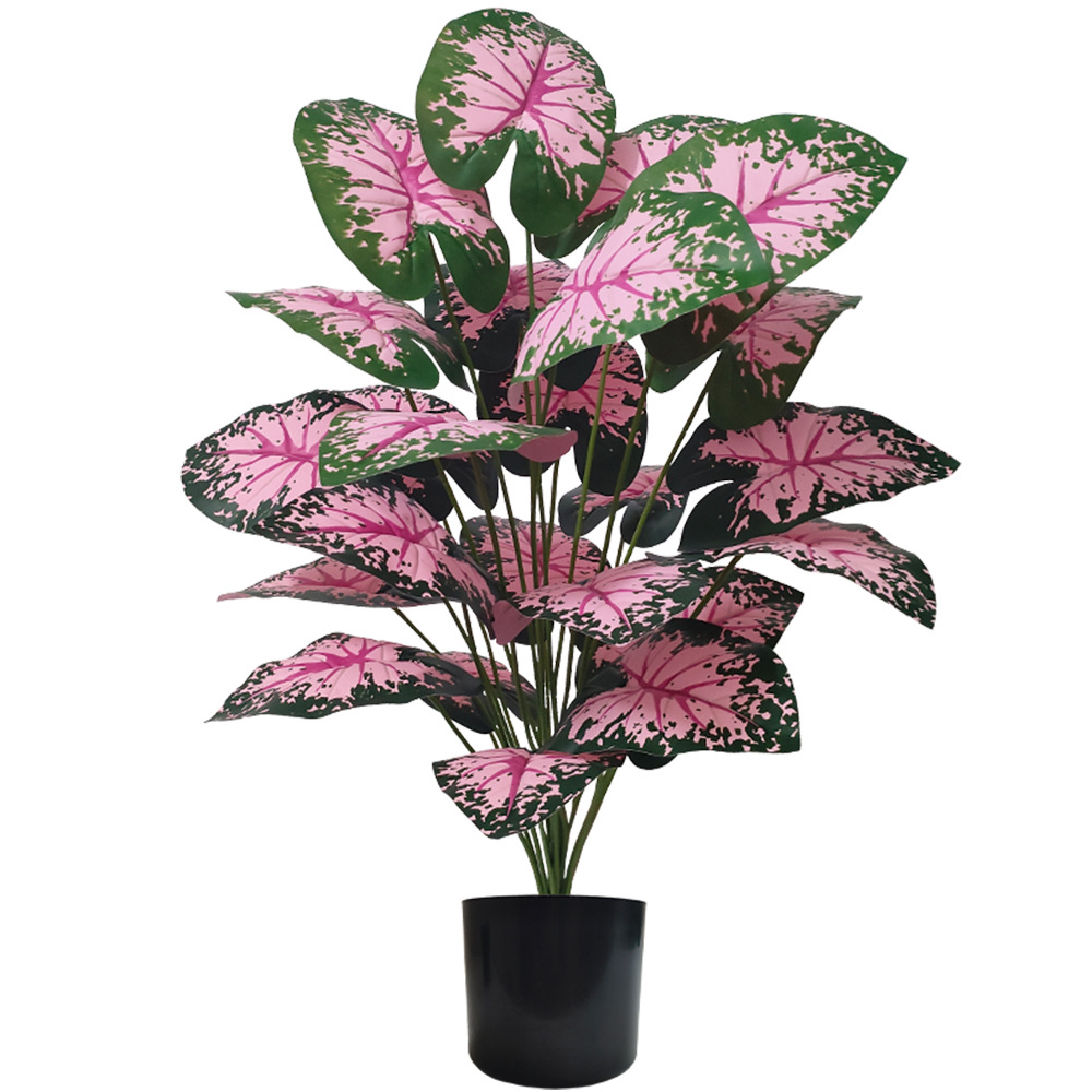 Pink Leaf Potted Plants Fake A - đánh giá và giá Bonsai Garden Zen