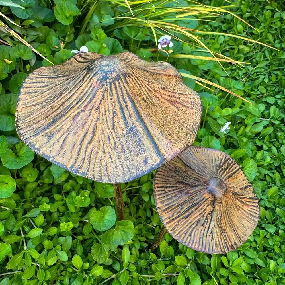 Retro Metal Rusty Mushroom Gar - đánh giá và giá Bonsai Garden Usa