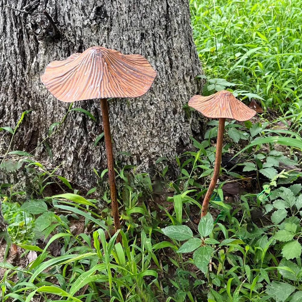 Retro Metal Rusty Mushroom Gar - đánh giá và giá Bonsai Garden Usa