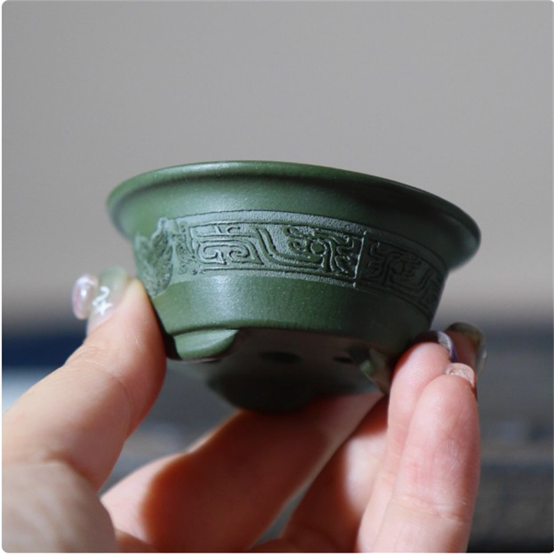 Ceramic Carved Mini Bonsai Pot - đánh giá và giá Bonsai Garden Table