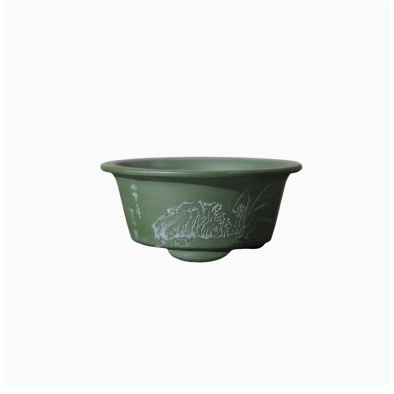 Ceramic Carved Mini Bonsai Pot - đánh giá và giá Bonsai Garden Table