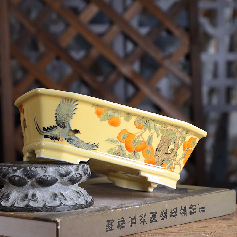 Porcelain Rectangle Bonsai Pot - đánh giá và giá Bonsai Garden Table
