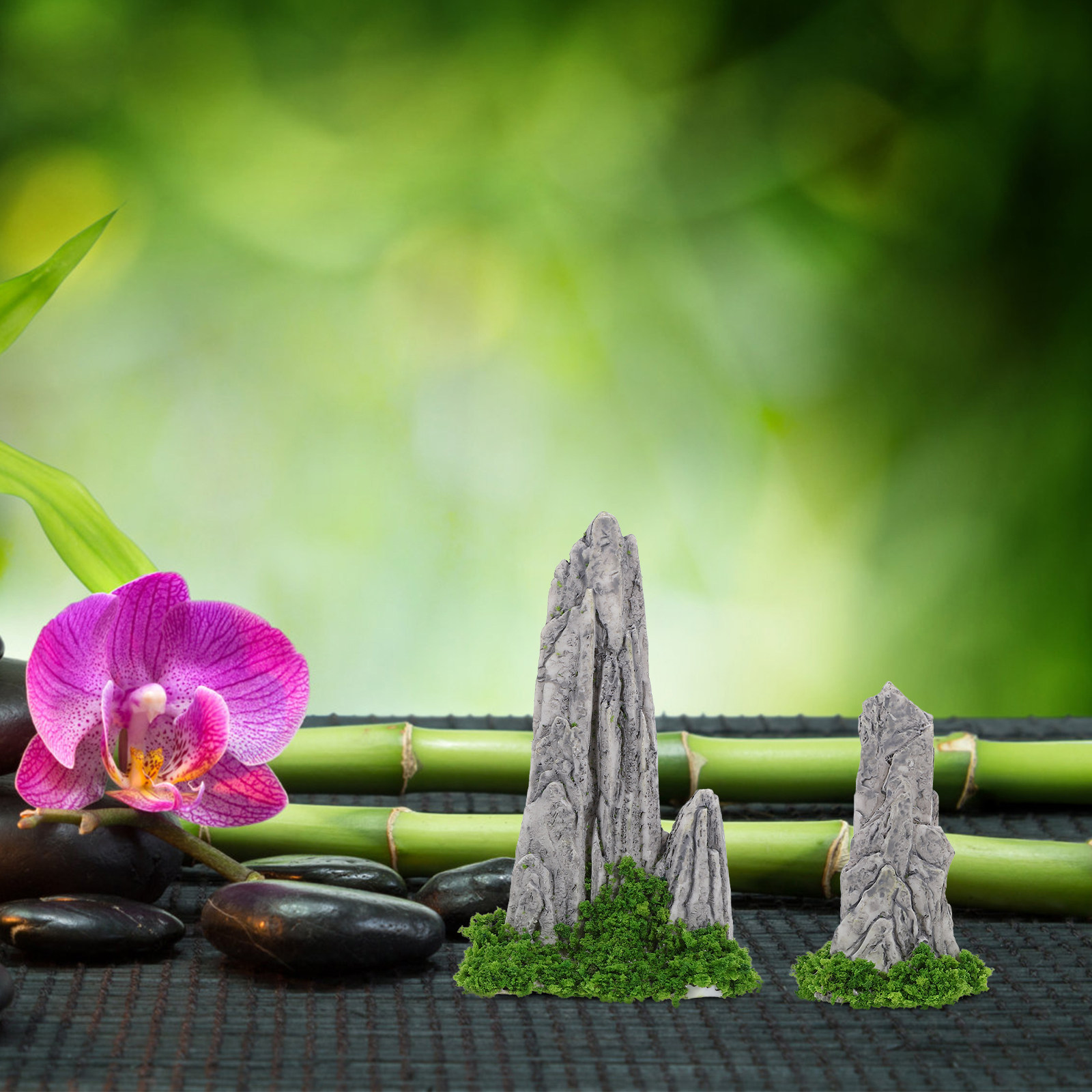 12Pcs Resin Mini Landscape Mou - đánh giá và giá Bonsai Garden Table