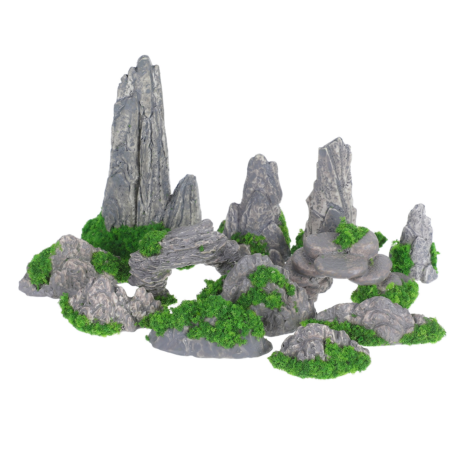 12Pcs Resin Mini Landscape Mou - đánh giá và giá Bonsai Garden Table