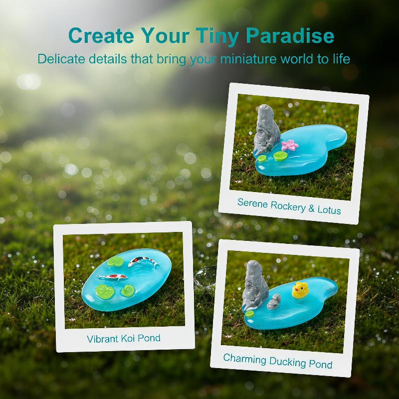 Mini Resin Pond Ornaments With - đánh giá và giá Bonsai Garden With Koi Pond