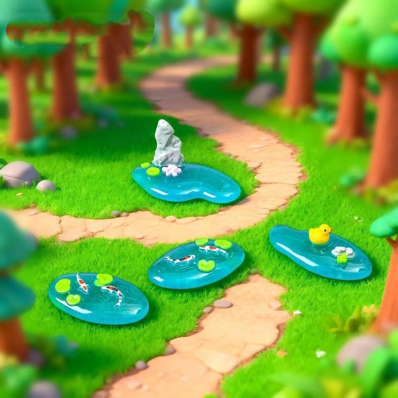 Mini Resin Pond Ornaments With - đánh giá và giá Bonsai Garden With Koi Pond