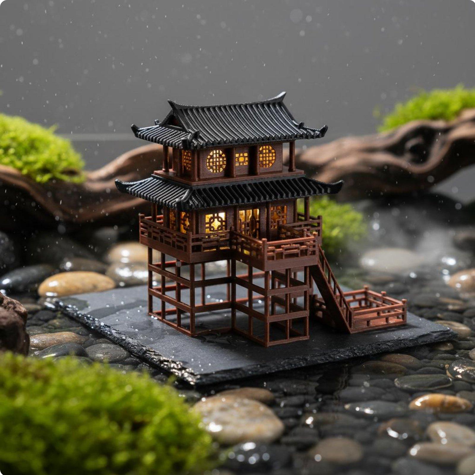 Bonsai House Tabletop Plastic  - đánh giá và giá Bonsai Garden Usa